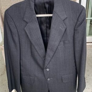 Men's Gray Pinstripe Blazer